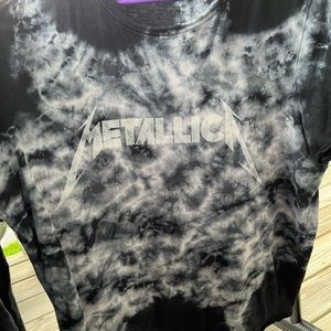 Torrid Metallica tie dye shirt